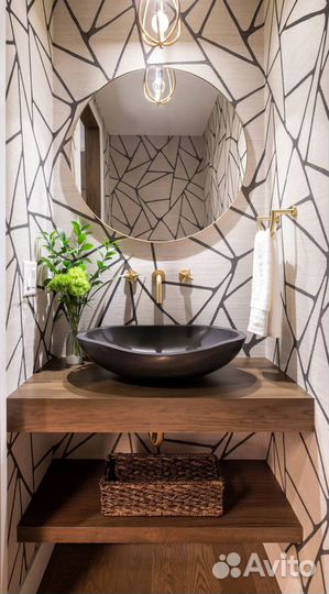 Зеркало в ванную с подсветкой круглое Sun