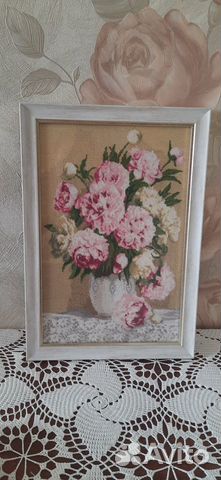 Вышивка Пионы