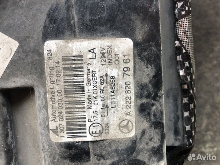 Фары Mercedes S class w222