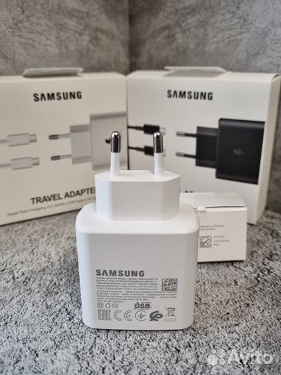 Зарядка Samsung 45W + кабель (новые)