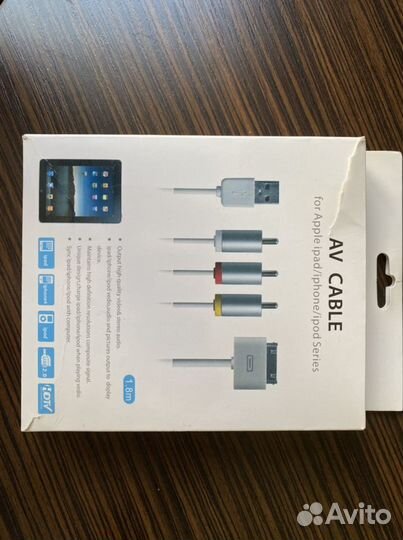 Оригинальный AV Cable for iPhone 4/4s (новый)