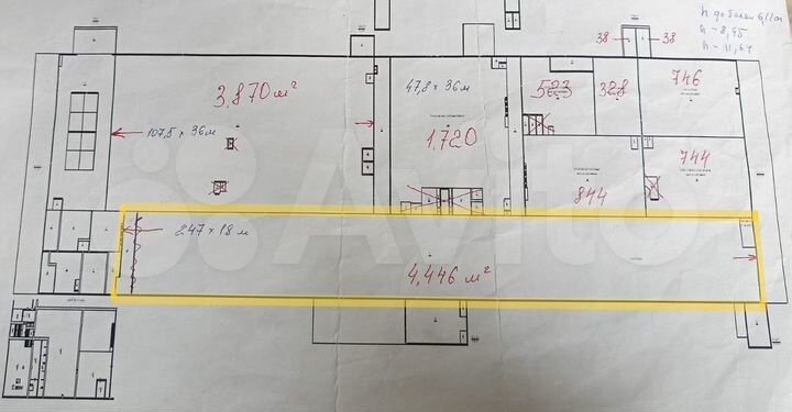 Складское помещение, 4446 м2