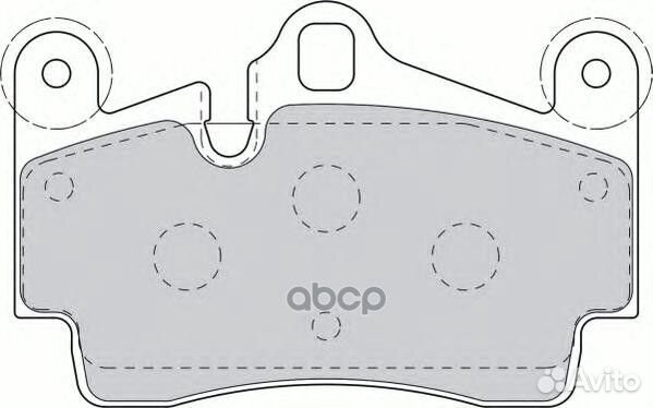 Колодки тормозные volkswagen touareg 03/porsch