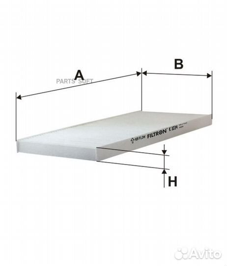 Filtron K1034 K 1034 фильтр салона\ Fiat Punto all