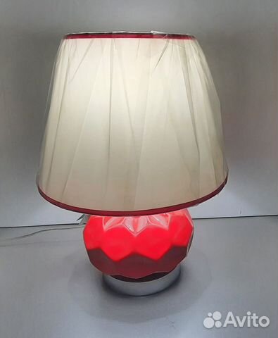 Светильник настольная лампа красный - 7168