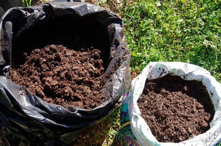 Навоз перегной в мешках