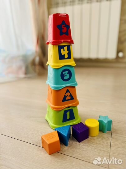 Пирамидка chicco stacking cups