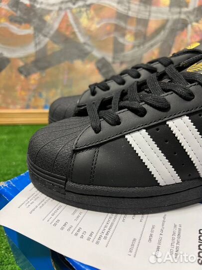 Adidas Superstar Черные Оригинал