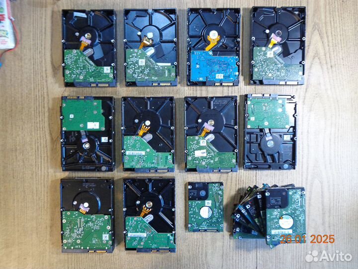 Лот 11 жестких дисков на поковыряться