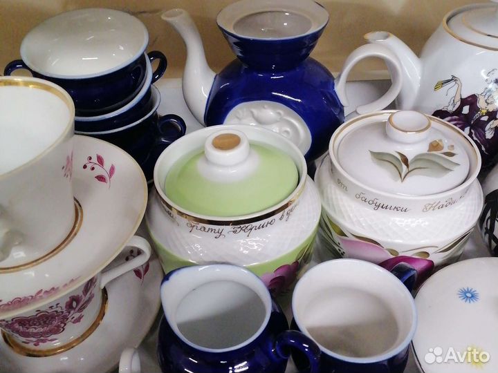 Фарфор СССР чашки, чайники, сахарницы