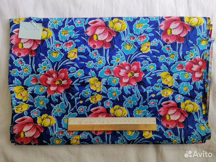 Отрез ткани СССР (хлопок, ситец)