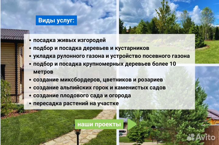 Озеленение и благоустройство участка под ключ