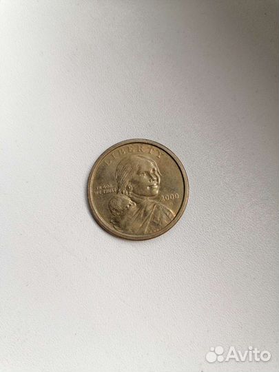 Монета ONE dollar 2000 г