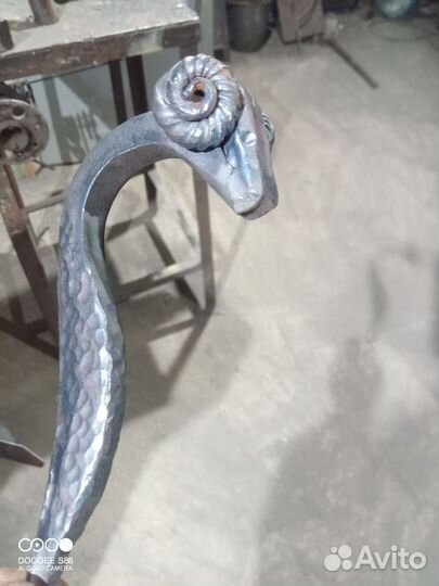 Кованый каминный набор, кочерга