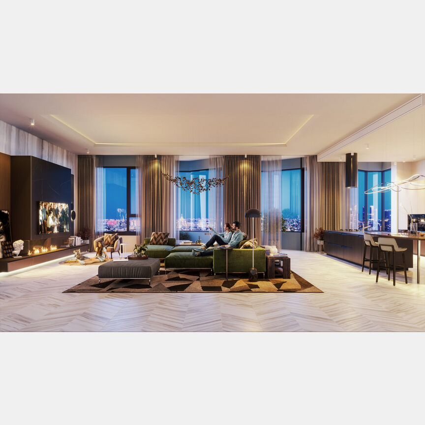 3-к. квартира, 87,9 м², 13/28 эт.