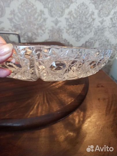 Блюдо для фруктов хрусталь