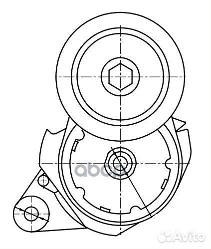 Ролик привод. ремня с натяж. мех. для а/м Toyota