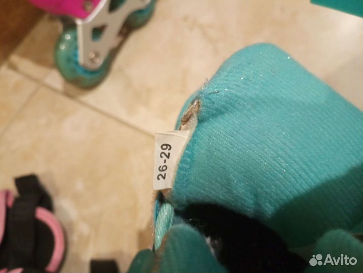 Роликовые коньки детские 26-29 + защита