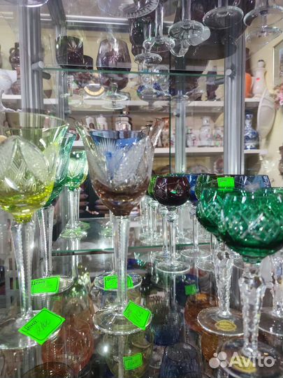 Фужер цветной хрусталь Германия