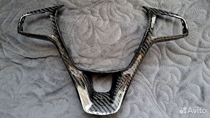 Накладка руля Лада Веста ламинация Карбоном