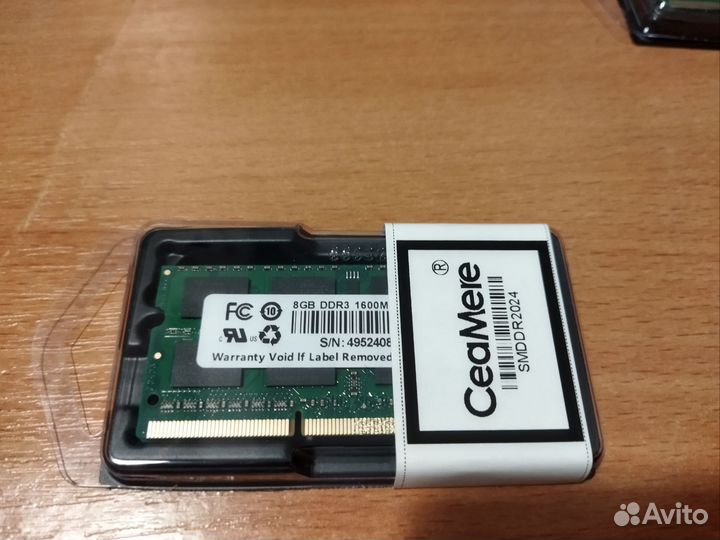 Оперативная память ddr3 8 gb для ноутбука CeaMere