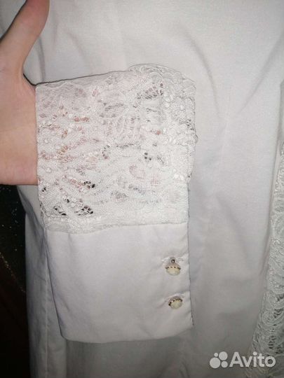 Блузка белая школьная