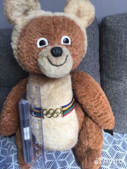 Мишка Олимпийский СССР 80е г. оригинал 58 см