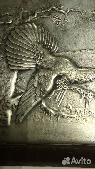 Планшет для блокнота. Мельхиоровая вставка