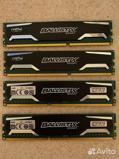 Оперативная память Crucial Ballistix Sport