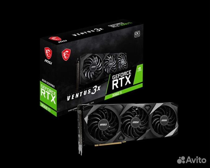 3060 Ti/gddr6X MSI Ventus 2X/3X новая видеокарта