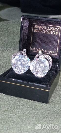 Серьги с горным хрусталем