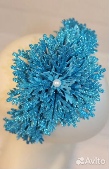 Ободок снежинки