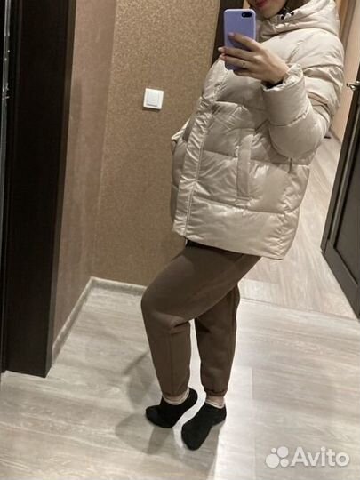Куртка зимняя женская 40 42 с капюшоном