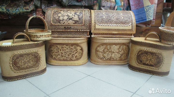 Хлебница из бересты