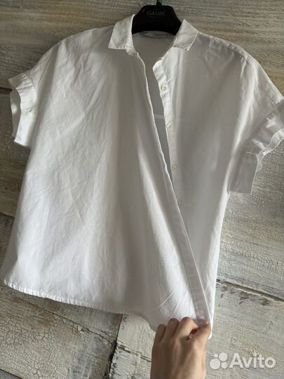 Рубашка белая женская zara