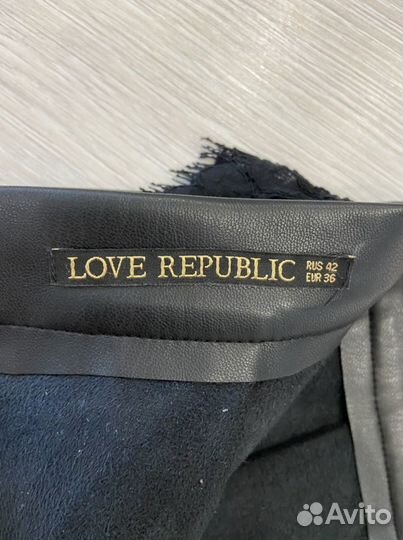 Юбка экокожа Love Republic идеальное состояние