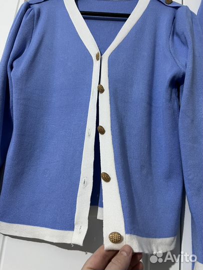 Костюм двойка с юбкой теплый