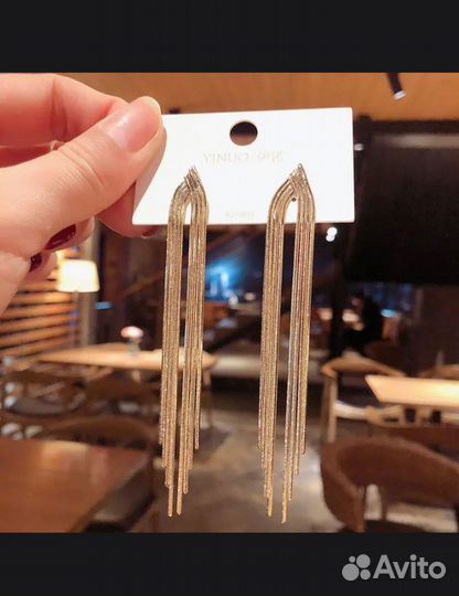 Серьги висяче