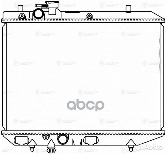 Радиатор охл. для а/м Lifan Smily (08) 1.3i M/A