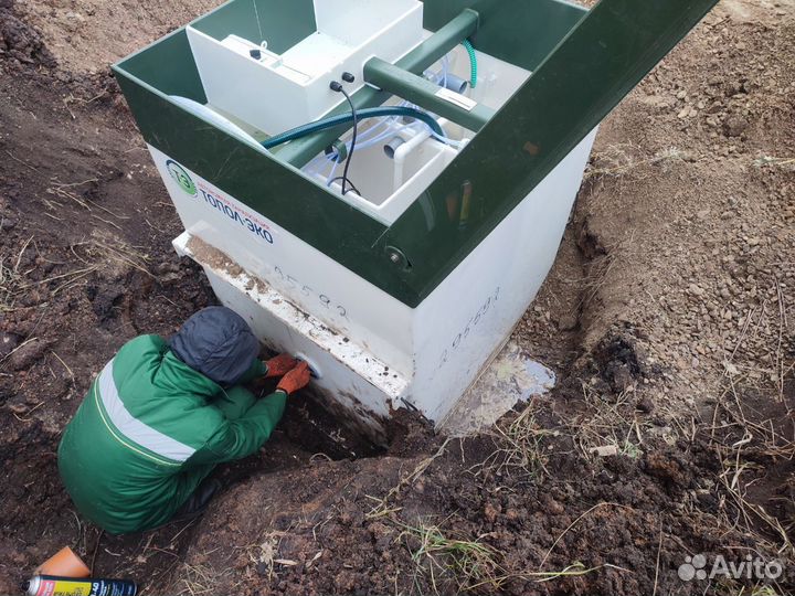 Септик от производителя + монтаж