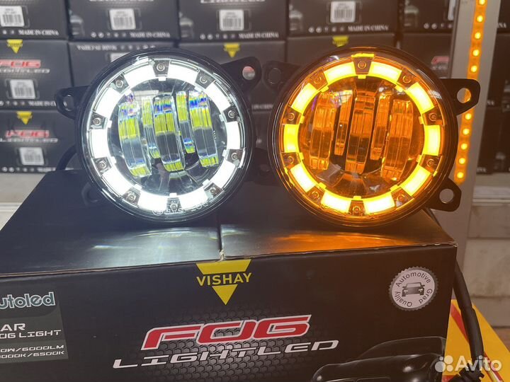 Противотуманные фары на Форд-Рено-Веста 3 режим
