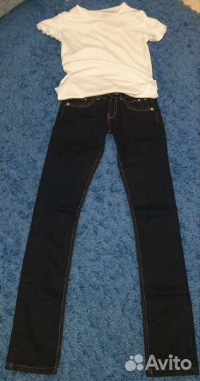 Вещи на девочку джинсы, лонг,разм. 146-164
