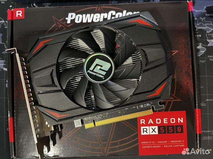 Видеокарта AMD Radeon RX 550 Red Dragon 4Gb