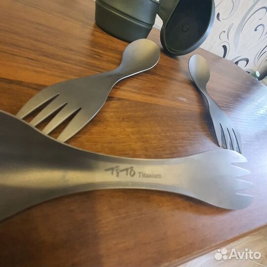 Ложка вилка титан