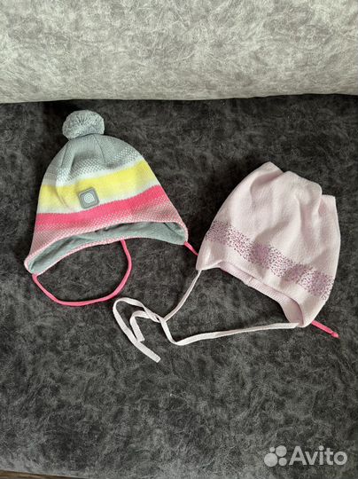 Шапки для девочки 1-2г