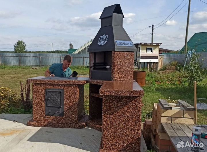 Модульная печь барбекю,модуль под казан