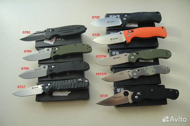 Складные ножи Ontario, Sanrenmu, Enlan, Ganzo и др