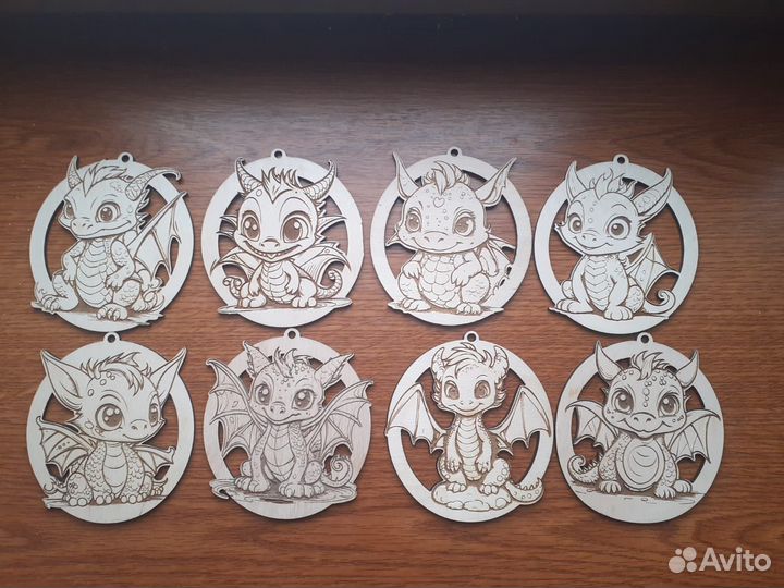 Шары новогодние Символ года Дракон