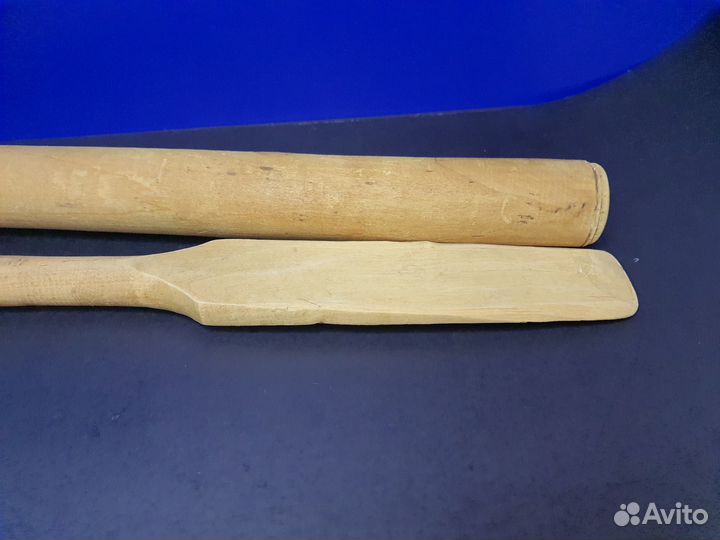Винтажная толкушка и поварская ложка 55см, дерево