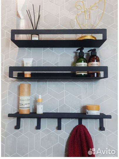 Полка настенная для ванной комнаты